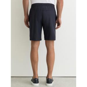 REISS Ajay Seersucker Drawstring Shorts in Navy